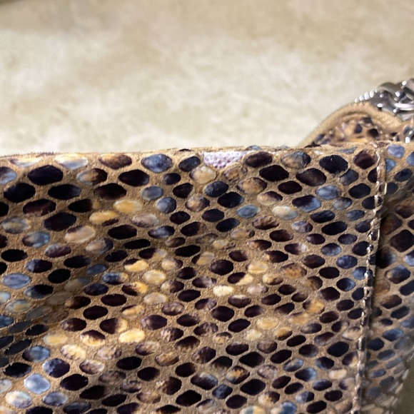 Hobo snakeskin silver chain crossbody - Picture 3 of 7